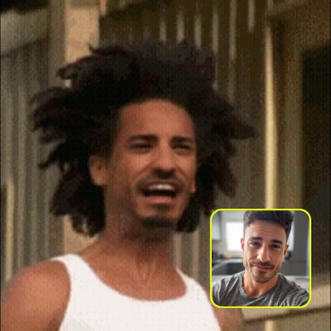Pic to GIF face swap result
